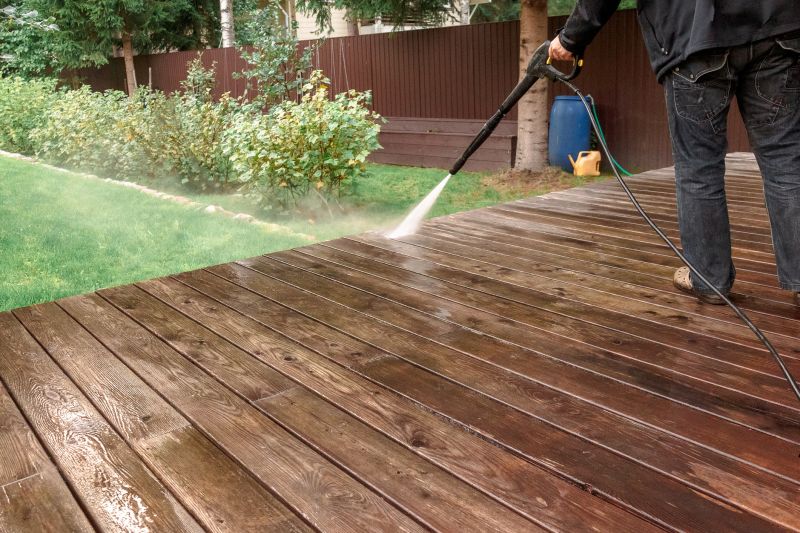 Power Washing on a Deck